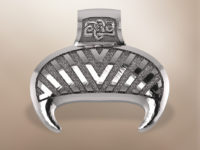 Лунница из серебра